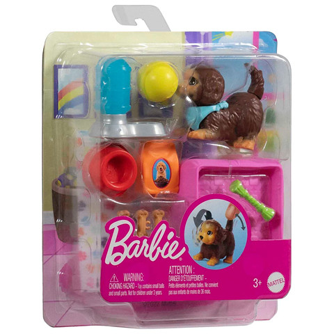 Mattel Barbie®: Kiskedvencek kutyusos játékszett - Mattel 