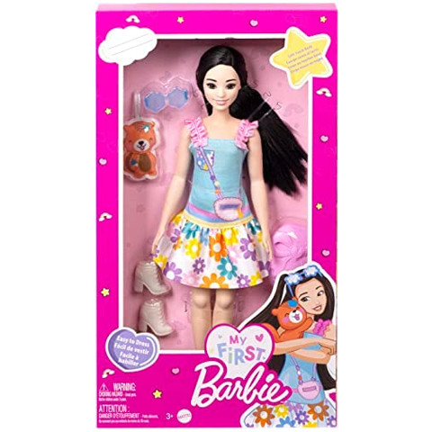 Mattel Barbie®: Első Barbie babám - Fekete hajú baba 34 cm - Mattel 