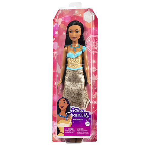 Mattel Disney Hercegnők: Csillogó Pocahontas hercegnő baba - Mattel 