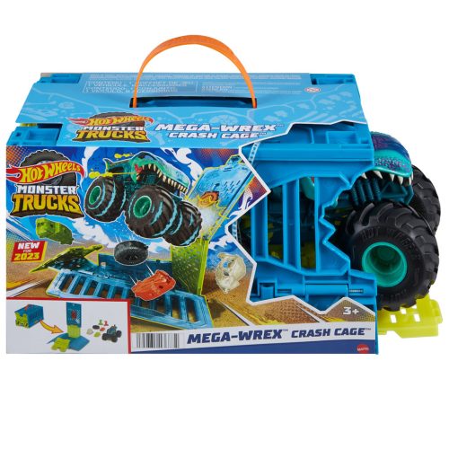 Hot Wheels Monster Trucks Mega-Wrex Crash Cage pályakészlet