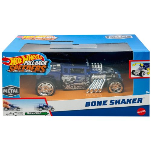 Hot Wheels: Hátrahúzható Bone Shaker kisautó, 1: 43