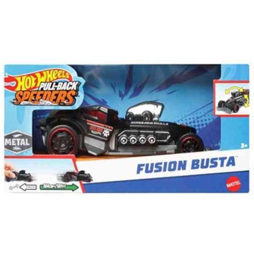 Hot Wheels: Hátrahúzható Gusion Busta kisautó, 1: 43