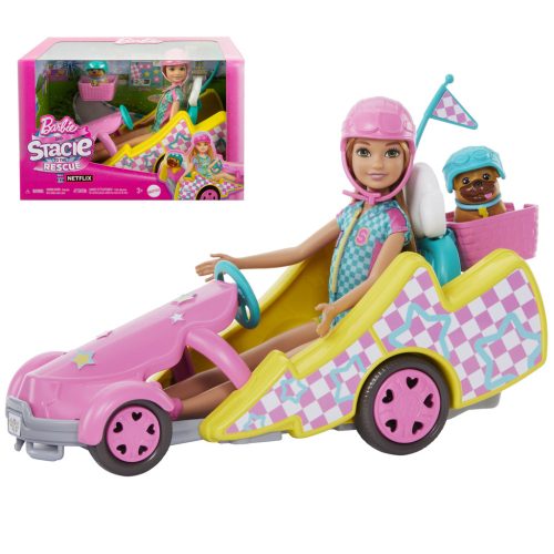 Barbie: Stacie to the Rescue - Go-kart szett kiskutyussal