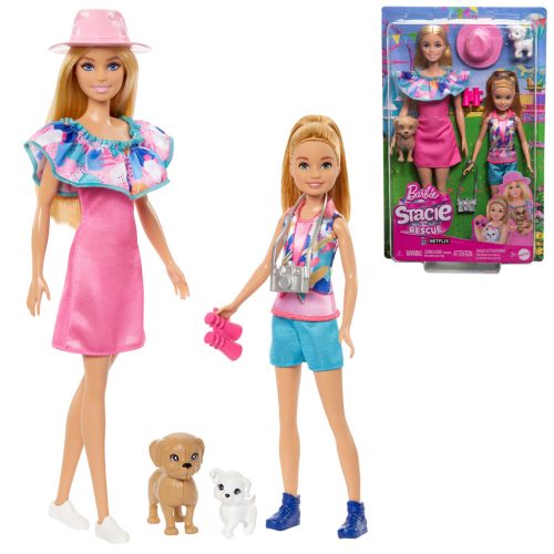 Barbie: Stacie to the Rescue - Barbie és Stacie szett kiskutyussal és kiegészítőkkel