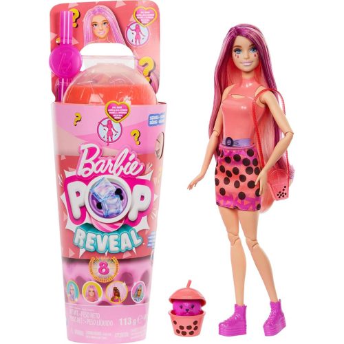 Barbie: Slime Reveal Bubi buli Narancssárga baba - Mattel