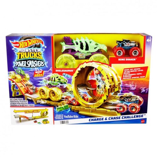 Hot Wheels Monster Trucks: Power Smasher Hajsza pályaszett