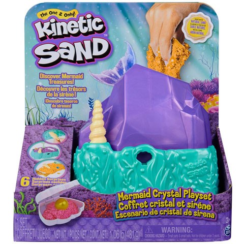 Kinetic Sand : Sellő kristály homokgyurma játékszett - Spin Master 