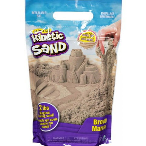 Kinetic Sand : barna színű homokgyurma 907 gr - Spin Master 