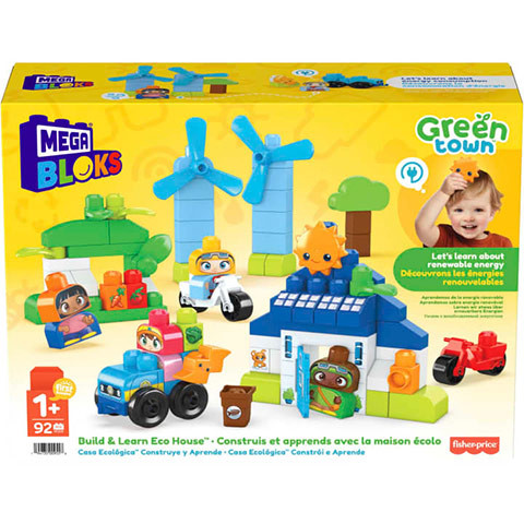 Mega Bloks : Green Town Ökoház játékszett - Mattel 