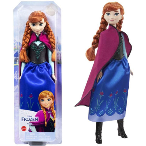 Jégvarázs : Elbüvölő Anna hercegnő divatbaba 30 cm -es - Mattel 