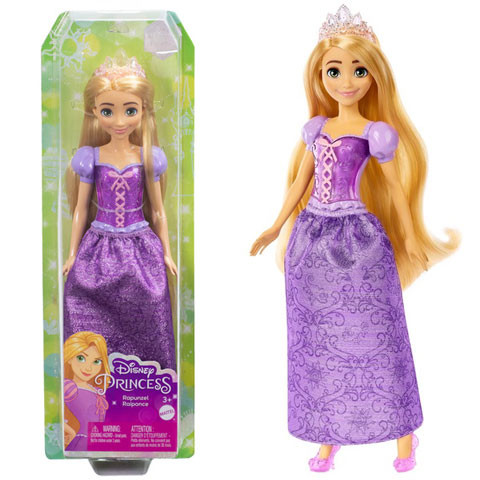 Disney Hercegnők : Csillogó Aranyhaj hercegnő baba - Mattel 