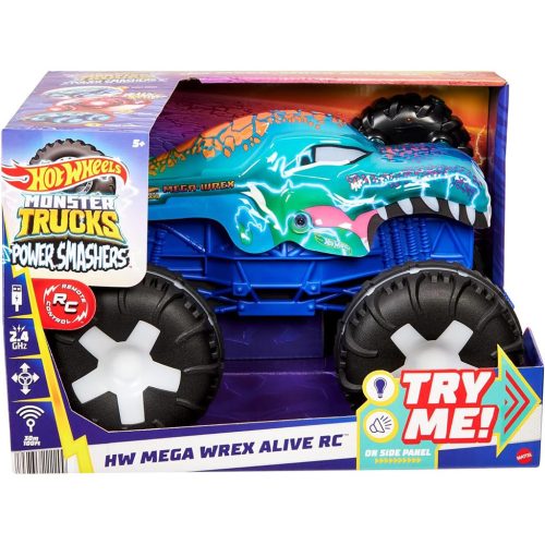 Hot Wheels Monster Trucks: Távirányítós interaktív Mega Wrex monster kisautó - Mattel