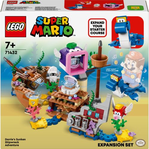 LEGO Super Mario 71432  - Dorrie elsüllyedt hajóroncs kalandjai kiegészítő szett