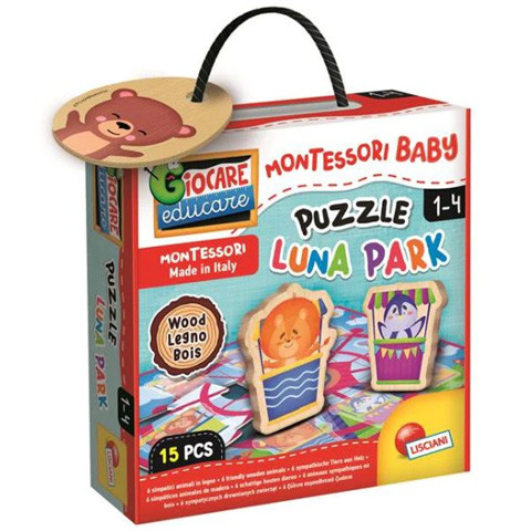 Montessori baby fa puzzle - Vidámpark 