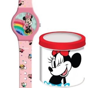 Minnie egér analóg karóra fém díszdobozban