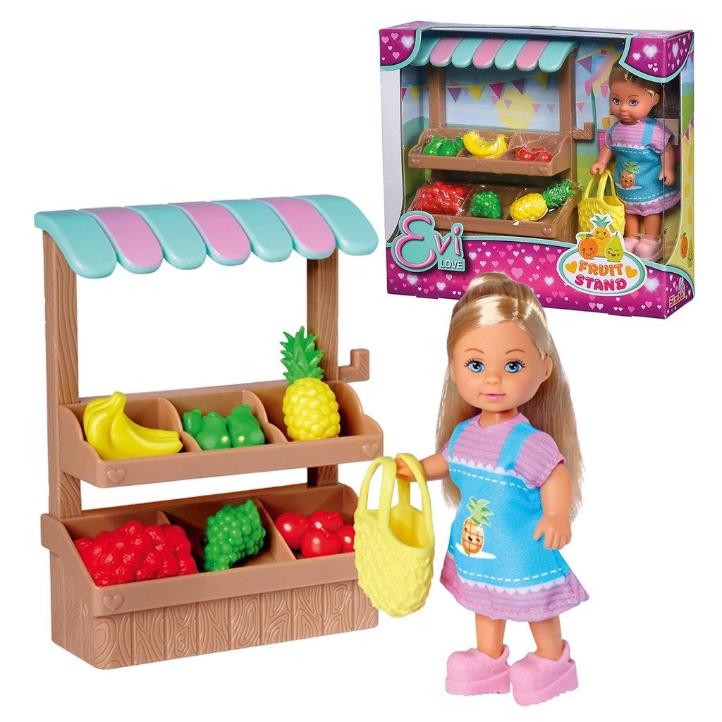 Évi Love: Évi baba gyümölcs standdal játékszett - Simba Toys