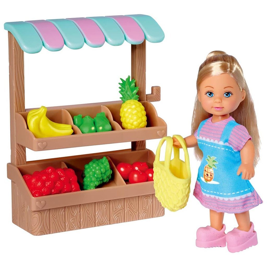 Évi Love: Évi baba gyümölcs standdal játékszett - Simba Toys - Image 2