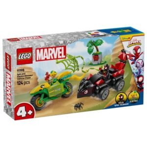 LEGO Super Heroes 11198 - Spin és Electro: Üldözés a dinójárművel