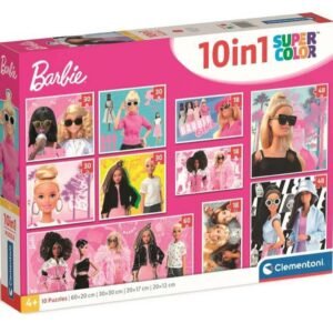 Barbie 10 az 1 ben puzzle szett Clementoni