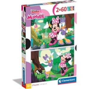 Disney Minnie egér 2 x 60 db-os Supercolor puzzle Clementoni