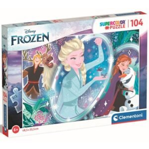Jégvarázs II. Elza Varázslata Supercolor puzzle 104 db-os Clementoni