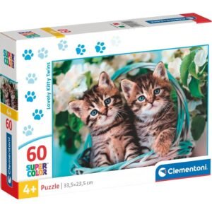 Cuki Cicák 60 db-os Supercolor puzzle- Clementoni