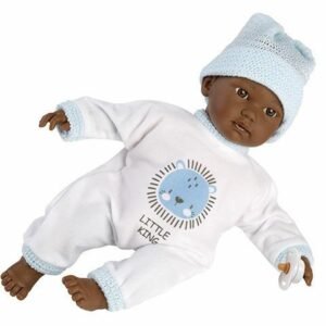 Llorens: Cuca síró afroamerikai kislány baba 30 cm (30012)