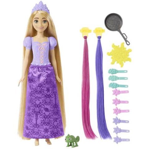 Disney Hercegnők : Aranyhaj hajvarázs hercegnő baba kiegészítökkel -Mattel - Image 2