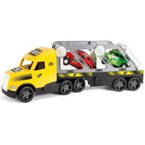 Magic Truck: Autószállító kamion fluoreszkáló lámpákkal 81 cm – Wader
