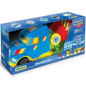 Magic Truck: Betonkeverő kocsi fluoreszkáló lámpákkal 60 cm – Wader