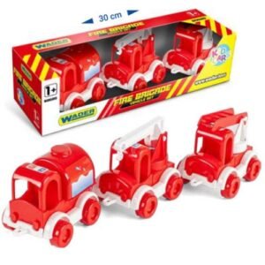 Kid Cars tűzoltósági járművek 3 db-os szett – Wader