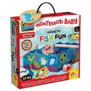 Montessori baby fa mágneses horgászós játék