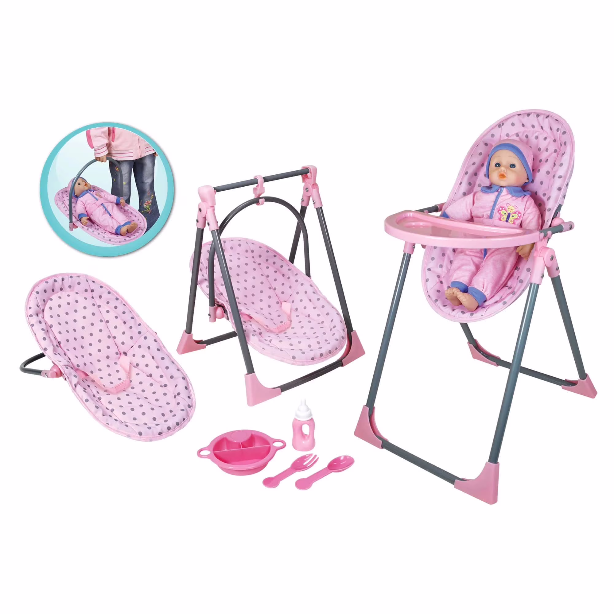 Lissi 4 in 1 Highchair játék etető, hordozó, pihenő, szék