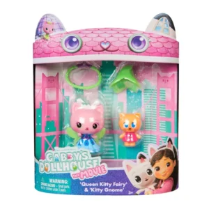 Gabi babaháza Mozi: Kristálykert 2 db-os figura csomag - Queen Kitty Fairy és Kitty Gnome
