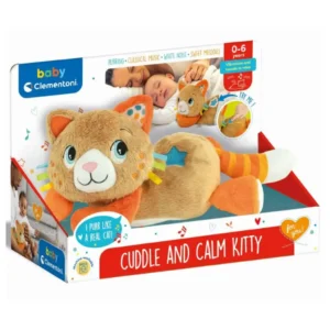 Clementoni Baby - Ron-Ron elalvást segítő doromboló plüss cica (17771)