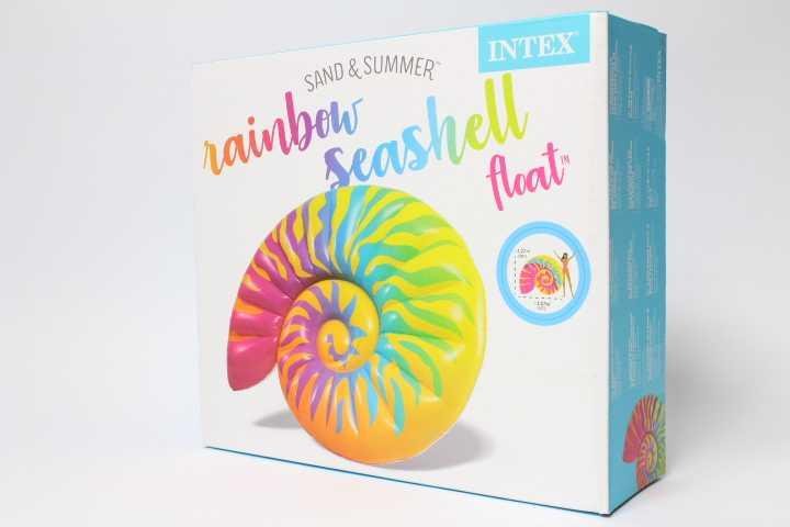 Intex Szivárványos tengeri csigaház 157x127x25 cm