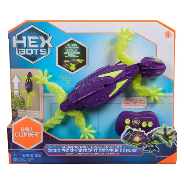 Hexbug: Falra mászó robotgekkó-Sötétben világító